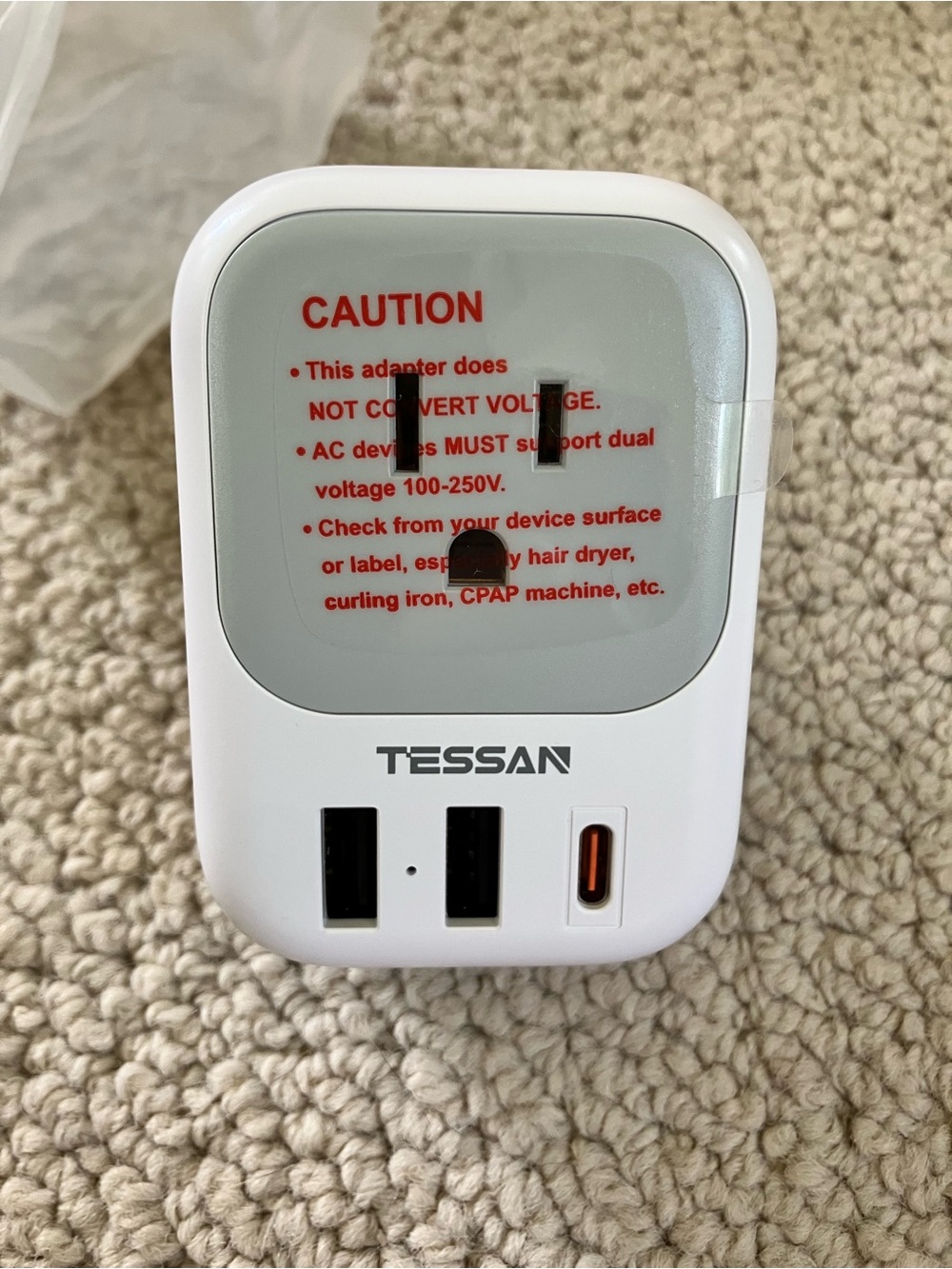 Tessan Travel Adapter for South Africa Model TS-161-ZA-C-PD